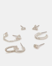6-Pack Pavé Hoop & Stud Earrings, , large