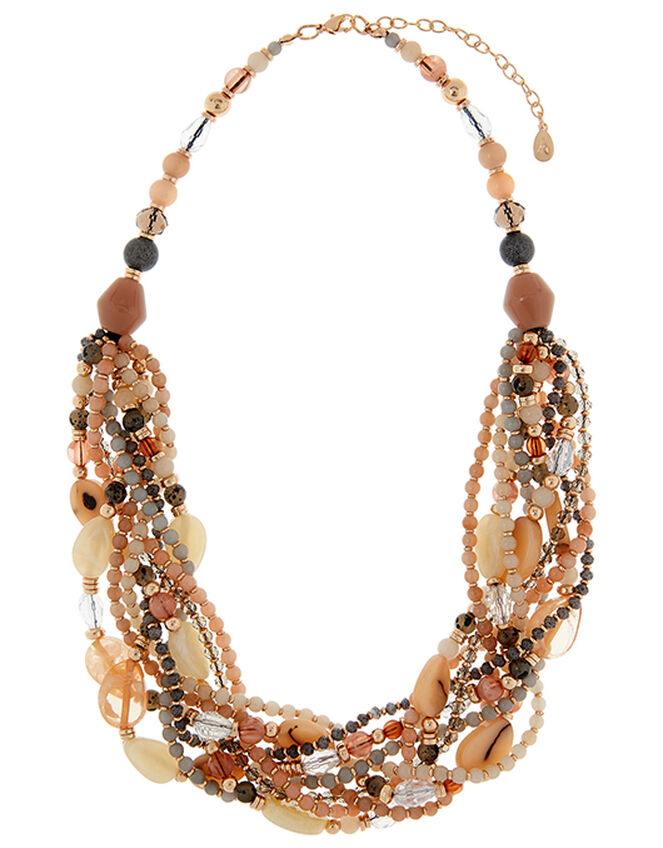 Gemma Beaded Bib Necklace, , large