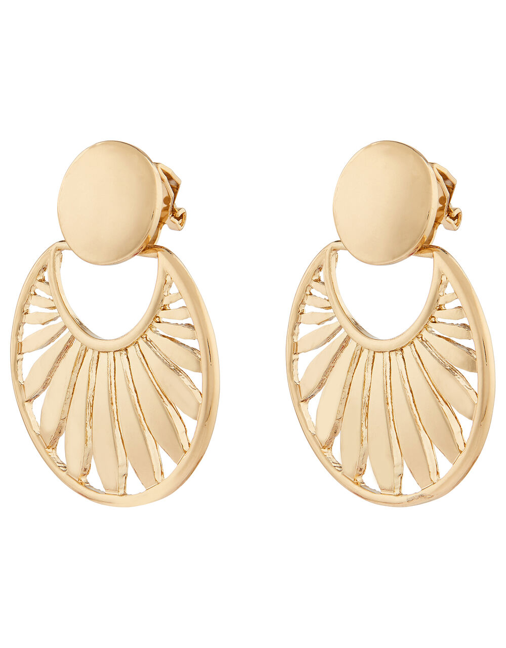 Leaf ClipOn Doorknocker Earrings Earrings Accessorize UK