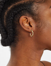 Mini Eclectic Gem Hoops, , large