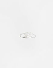 Sterling Silver Arrow Ring, Silver (ST SILVER), large