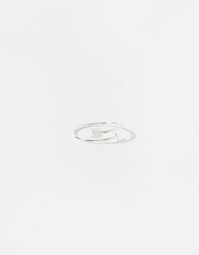 Sterling Silver Arrow Ring, Silver (ST SILVER), large
