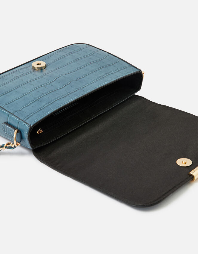 Elin Cross-Body Chain Bag, Blue (BLUE), large