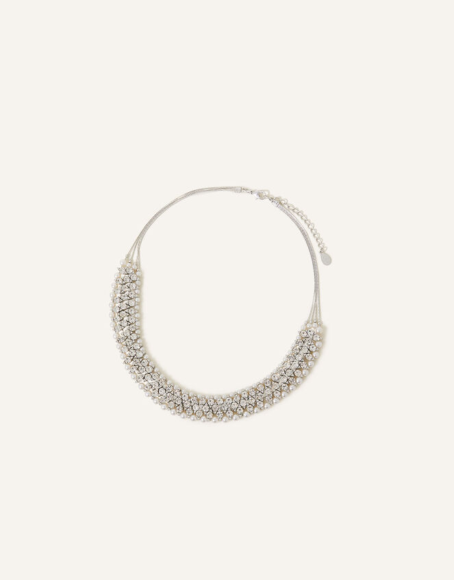 Sparkle Bead Collar Necklace, , large