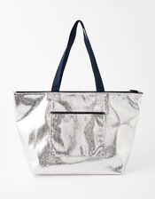 Piper Packable Metallic Gym Bag, , large