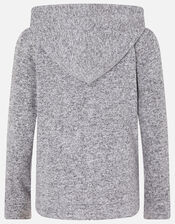 Girls Marl Hoody, Grey (GREY), large