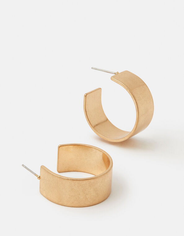 Wide Hoop Earrings, , large