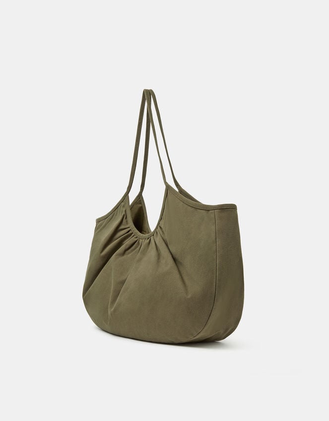 Oversized Floral Embroidered Shoulder Bag, , large