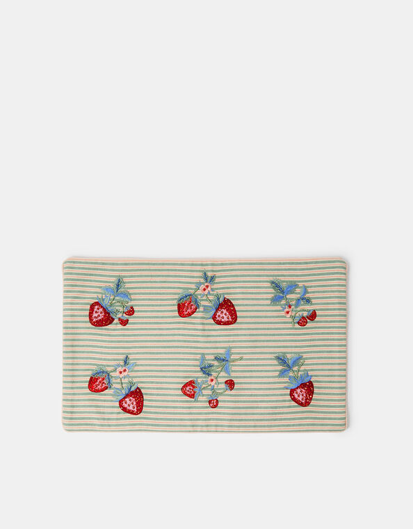 Strawberry Stripe Cushion Cover, , large