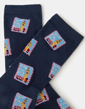 London Stamp Socks, , large