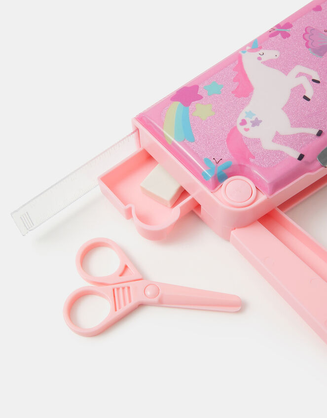 Girls Unicorn Pop-Out Pencil Case, , large