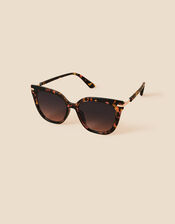 Tortoiseshell Square Sunglasses, , large