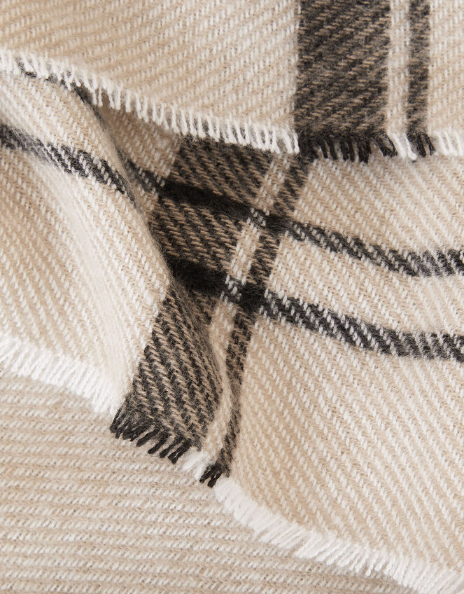 Check Blanket Scarf, , large