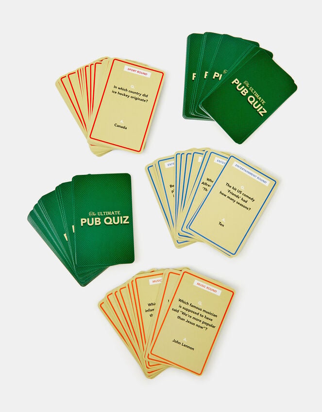 Gift Republic Pub Quiz Trivia Cards, , large