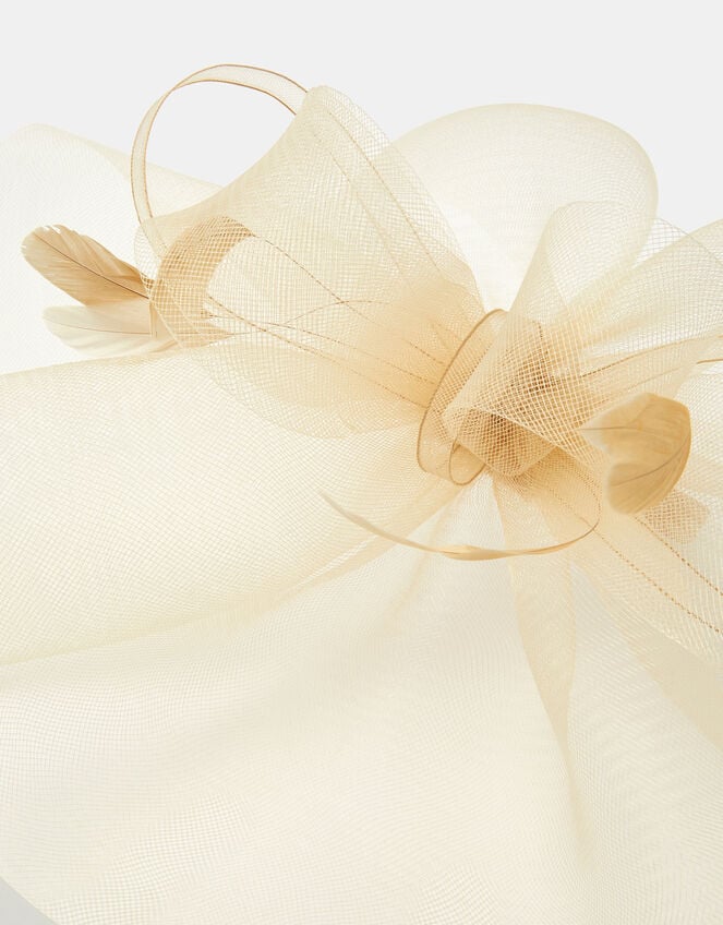 Large Crin Fascinator, Natural (CHAMPAGNE), large