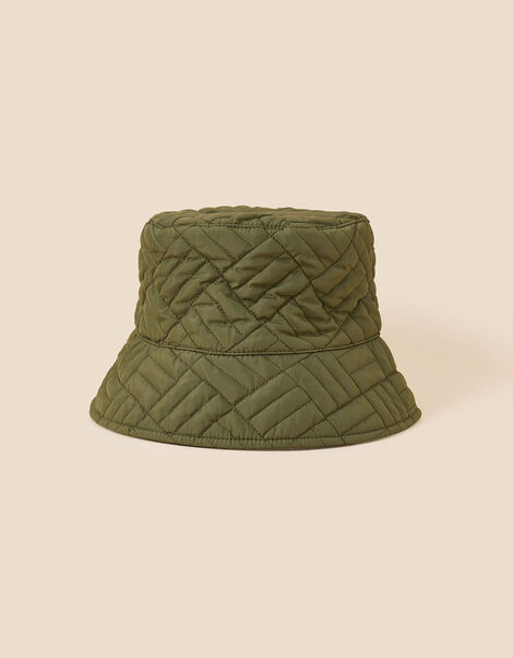 Quilted Bucket Hat Green, Green (GREEN), large