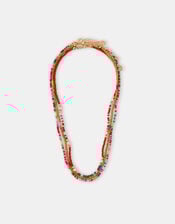 3-Pack Skinny Beaded Necklaces, , large