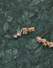 Crystal Stone Drop Earrings, , large