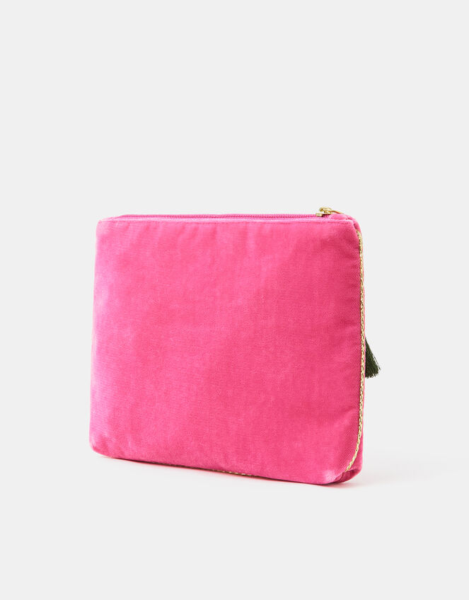 Christmas Cocktail Embellished Velvet Pouch, , large