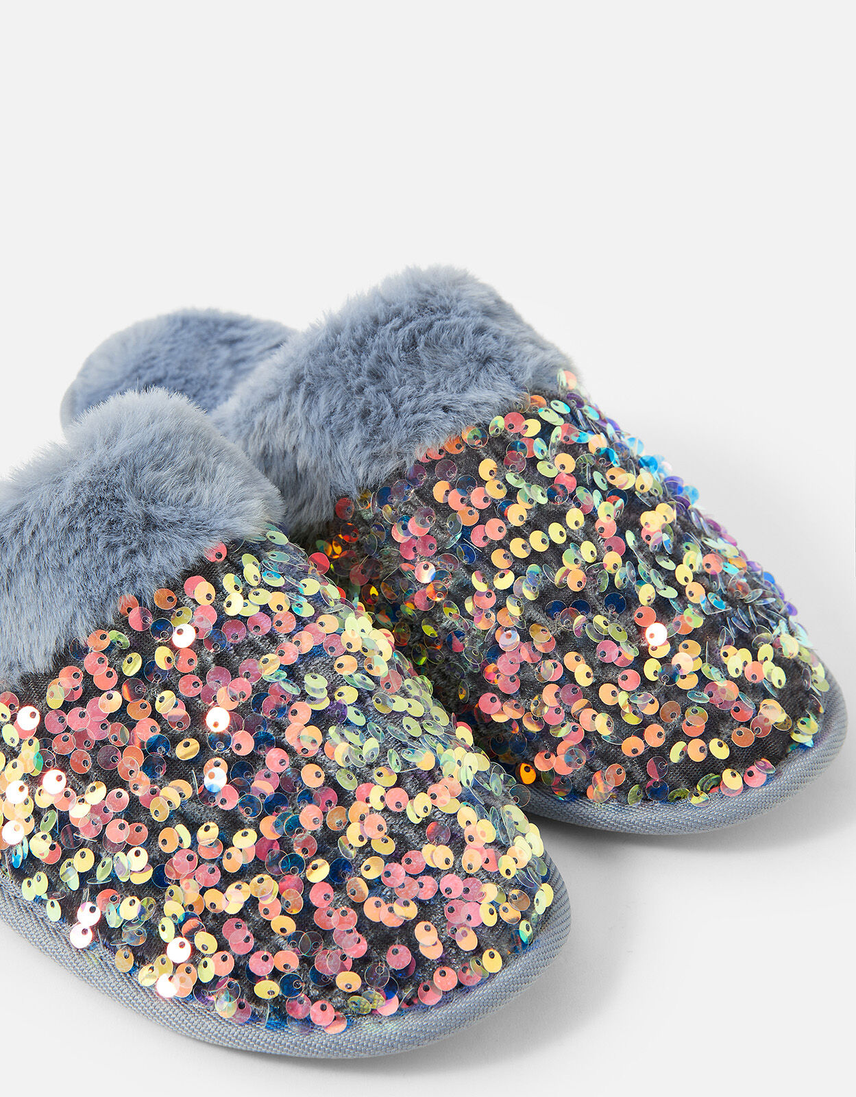 Sequin mule hotsell slippers