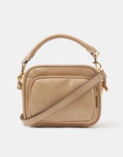 Boxy Crossbody Bag, Nude (NUDE), large