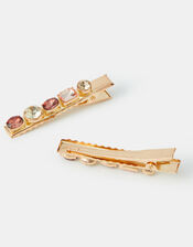 2-Pack Gemstone Hair Clips, , large
