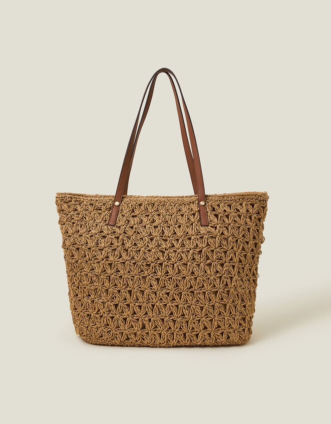 Raffia Tote Bag, , large