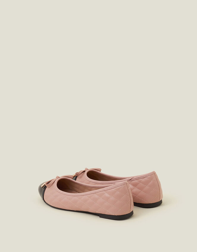 Quilted Ballet Flats, Nude (NUDE), large