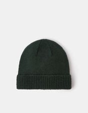 Plain Beanie Hat, Green (GREEN), large