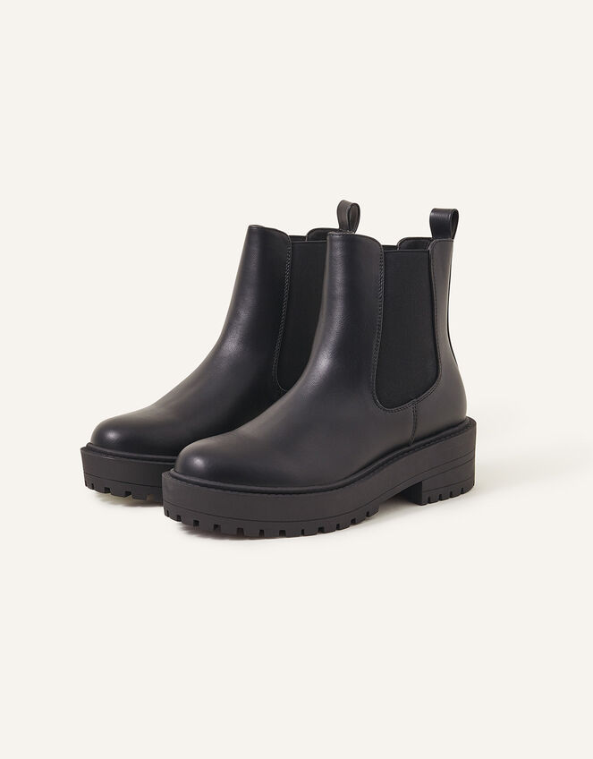 Chunky Chelsea Boots, Black (BLACK), large