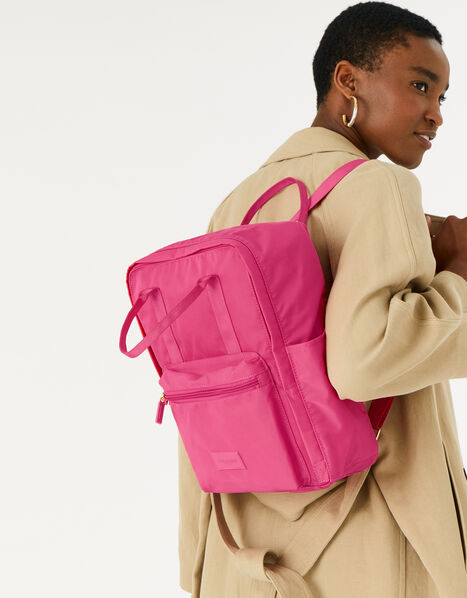 Frida Canvas Backpack  Pink, Pink (FUCHSIA), large
