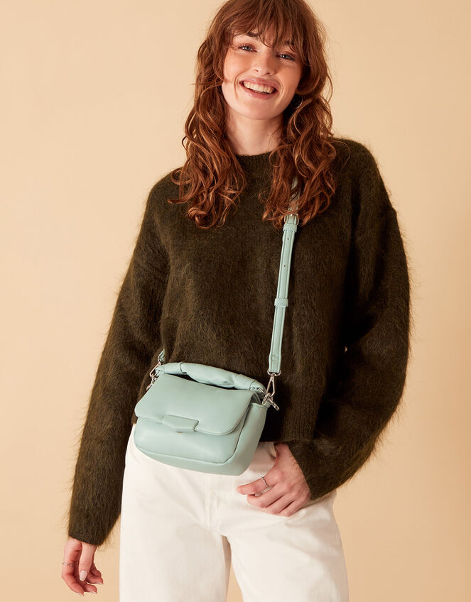 Puffer Cross-Body Bag, Green (GREEN), large