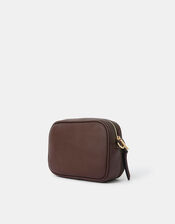 Double Zip Camera Bag, Brown (CHOCOLATE), large
