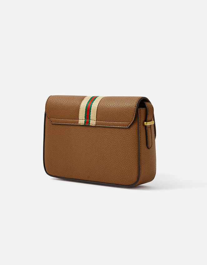 Webbing Cross-Body Bag, Tan (TAN), large