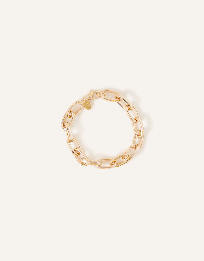 Simple Medium Chain Bracelet, Gold (GOLD), large