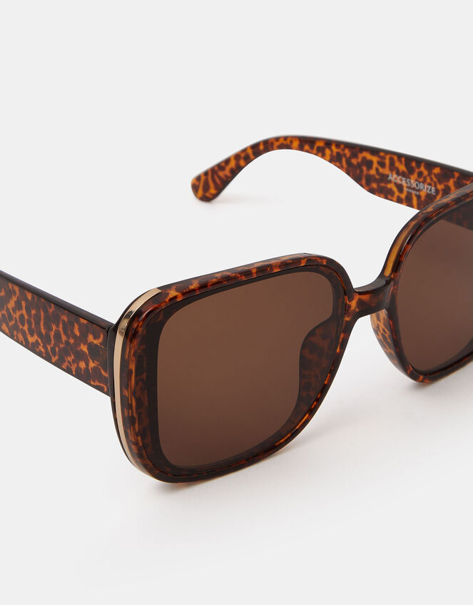 Square Leopard Print Sunglasses , , large