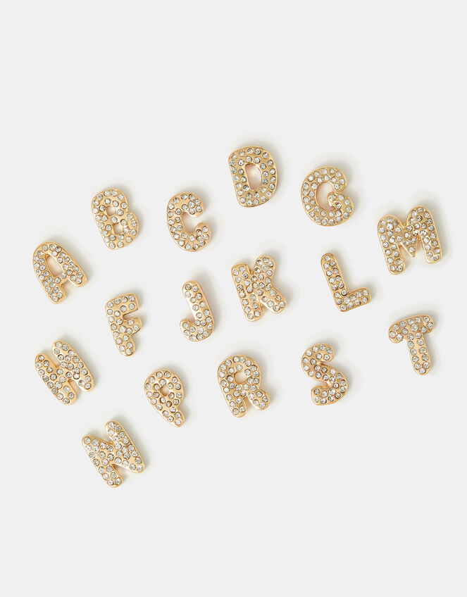Diamant&eacute; Initial 3D Tech Sticker, Gold (GOLD), large