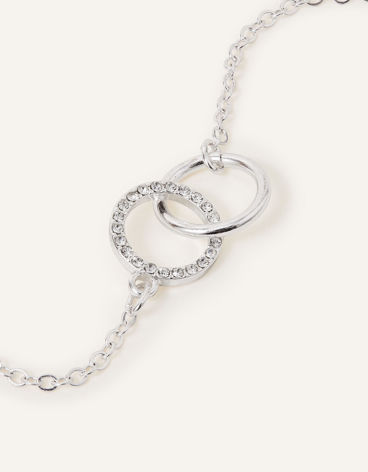 Pave Linked Circle Bracelet Bracelets Accessorize UK