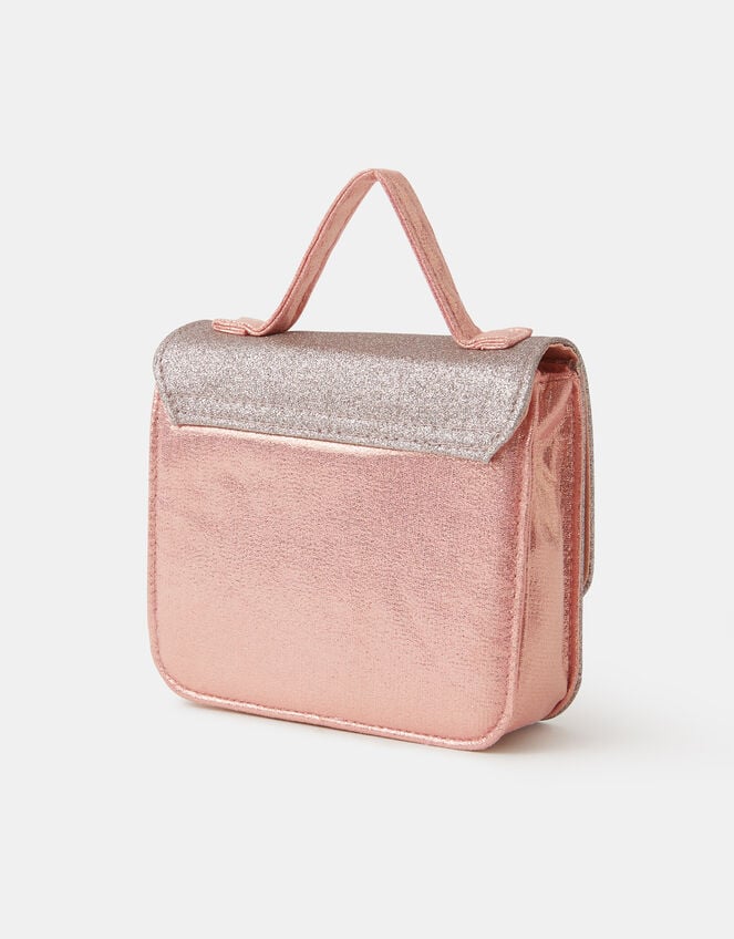 Bow Glitter Crossbody Bag, , large