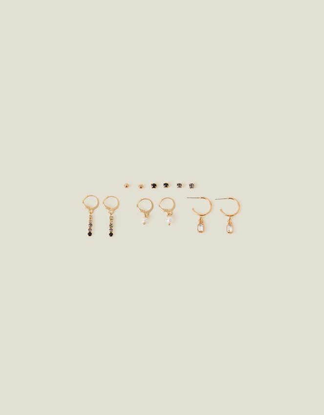 Stud and Cupchain Earrings 6 Pack, , large