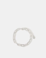 Link Chain Bracelet, Silver (SILVER), large