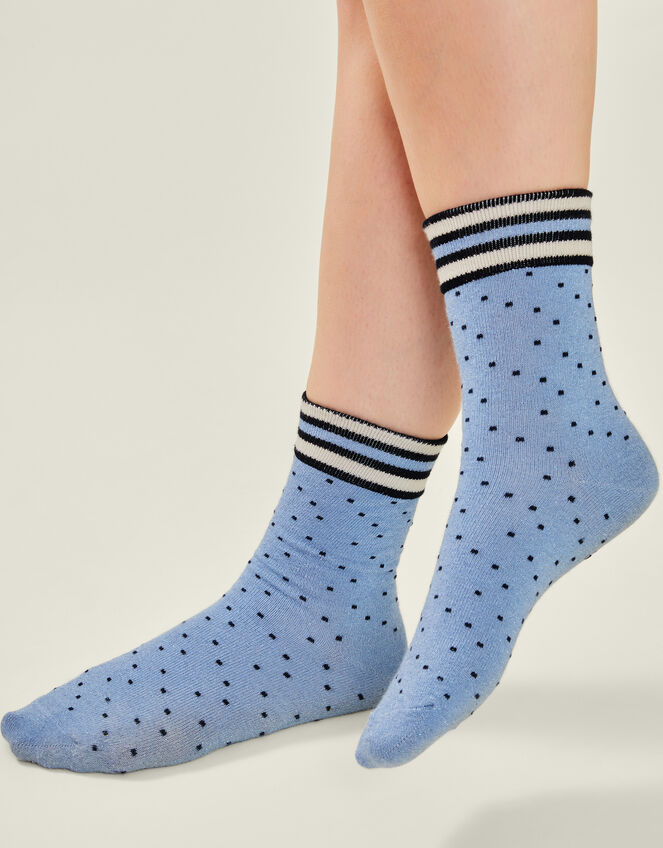 Spotty Varsity Socks, , large