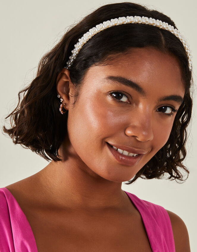Slim Pearl Headband, , large