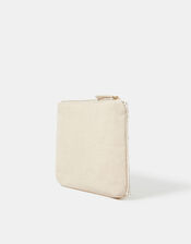 Seashell Embellished Pouch, , large