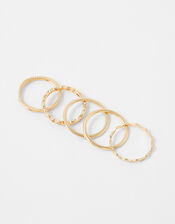 Fine Rings 5 Pack, Gold (GOLD), large