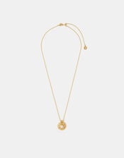 14ct Gold-Plated Pearl Coin Necklace, , large