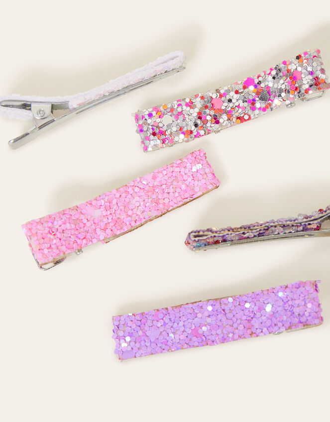 Glitter Salon Clips 5 Pack Girls hair clips Accessorize UK