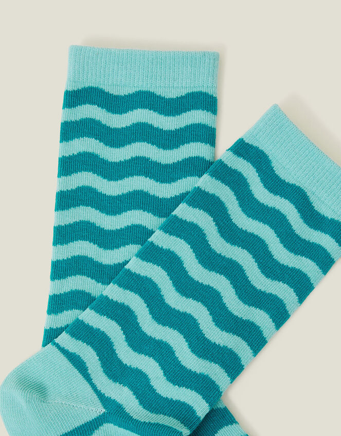 Wave Stripe Socks, , large