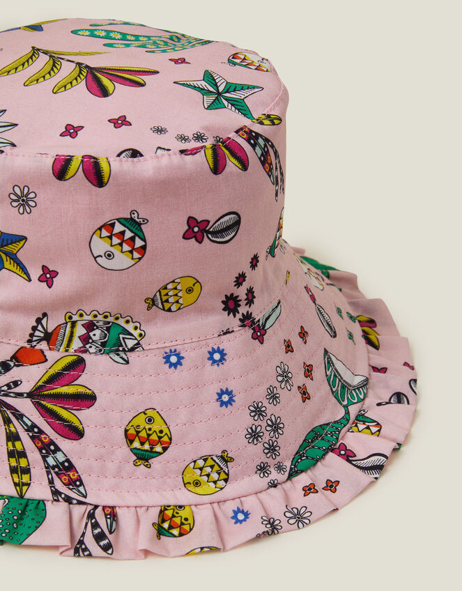 Girls Mermaid Bucket Hat, Pink (PINK), large