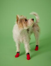 Santa Dog Booties, Red (RED), large